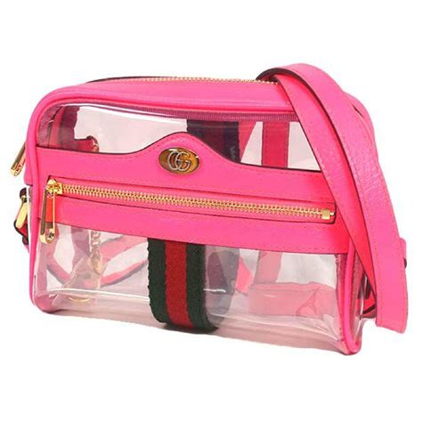 gucci pink clear bag